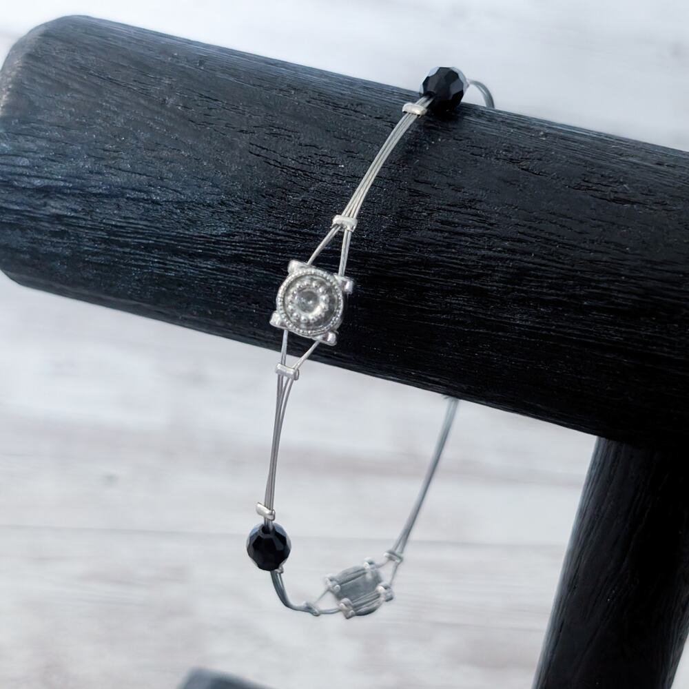 Silver Tone Bracelet with Accents - Condition Issues